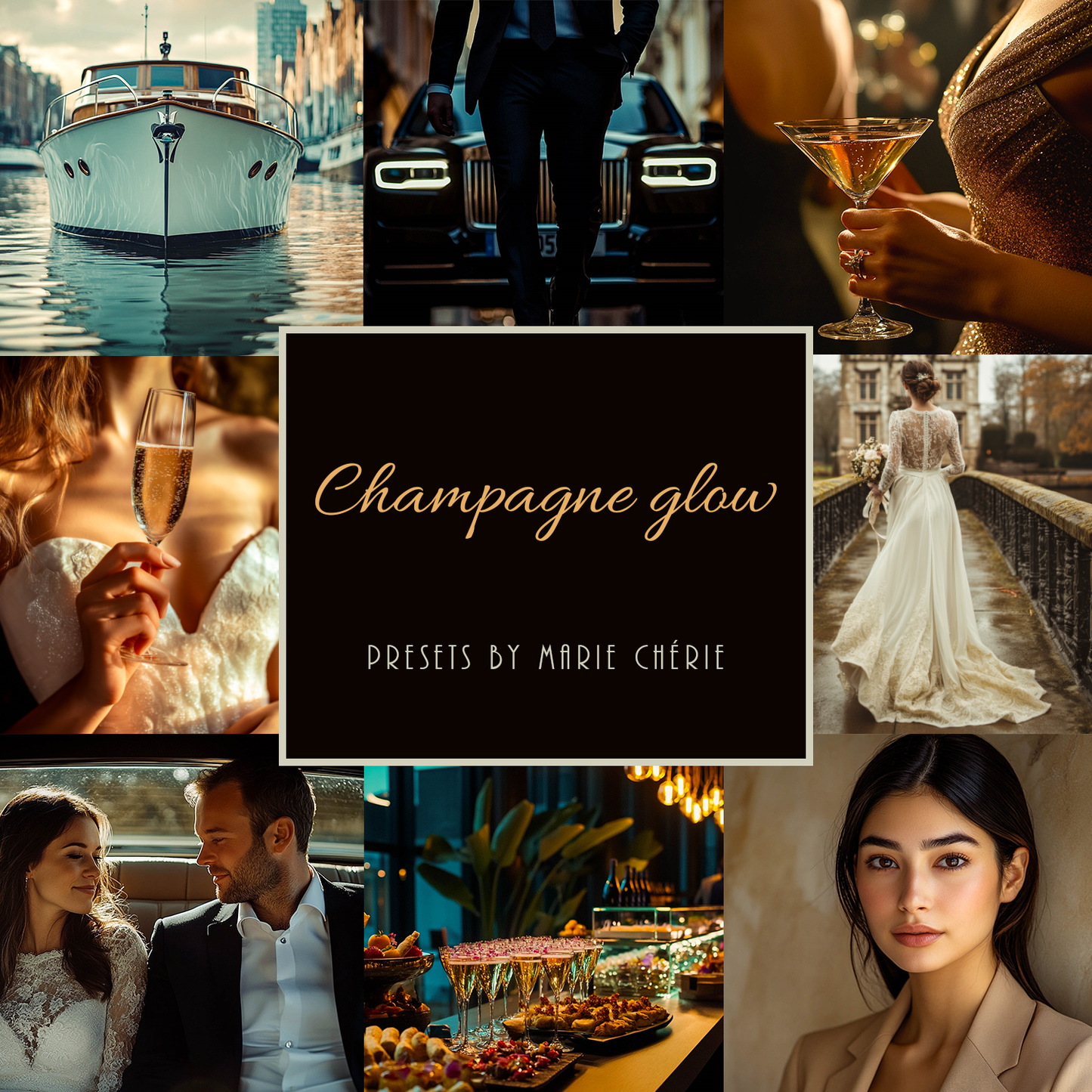 CHAMPAGNE GLOW | Presets by Marie Chérie